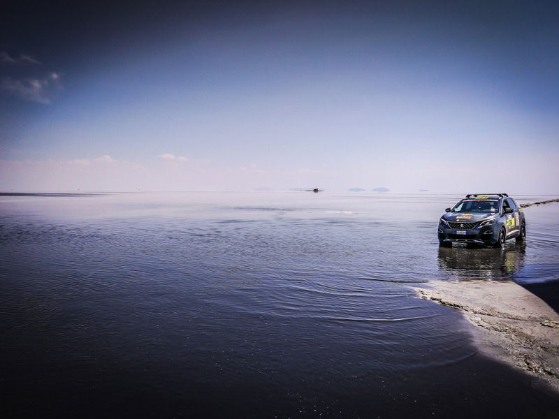 La suggestiva vista del Salar de Uyuni