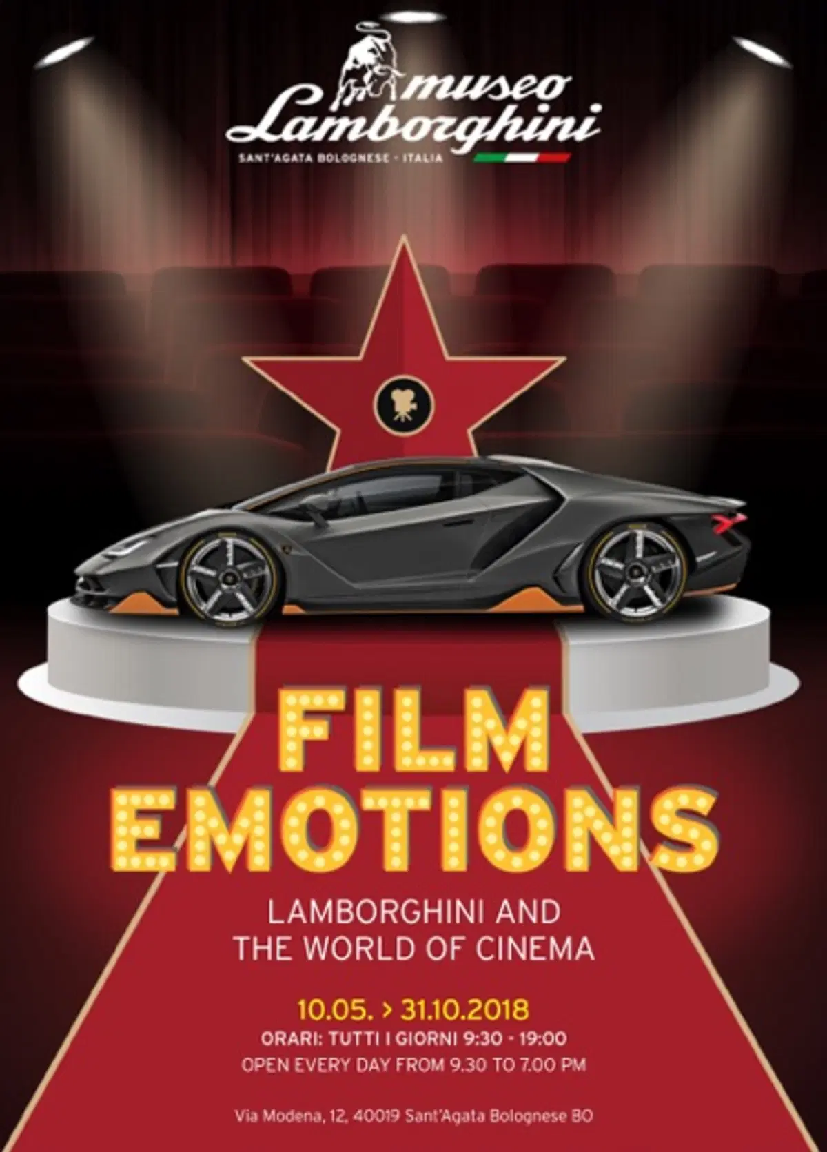Museo Lamborghini: a Sant’Agata con Film Emotions tutte le star del Toro nel cinema (11)