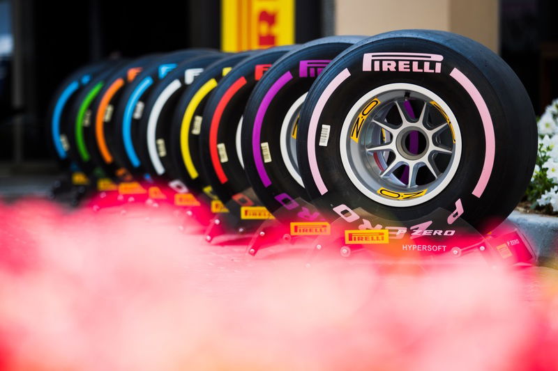 La gamma degli pneumatici Pirelli in F1