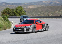 Audi R8 restyling, le foto spia