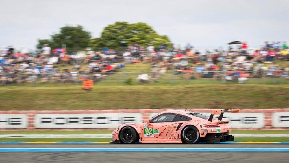La Porsche rosa vincitrice in GTE