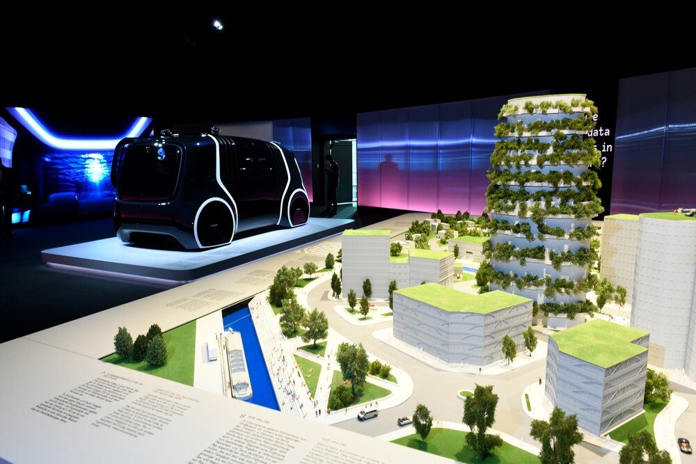 Il plastico della citt&agrave; del futuro secondo Volkswagen