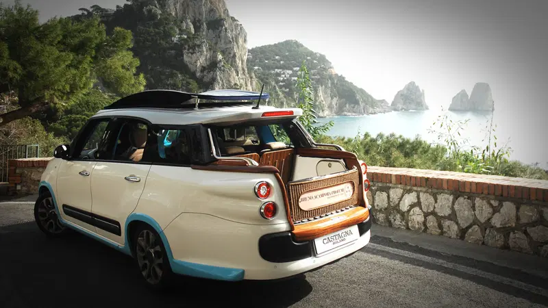 Fiat 500L Living Tiberio, il nuovo taxi di Capri lo firma Castagna