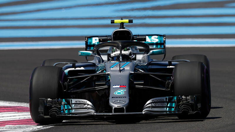 F1, GP Francia 2018, FP3: Bottas al top sotto la pioggia