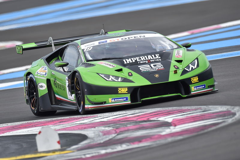 Raffaele Giammaria a bordo della Huracan GT3 a Paul Ricard