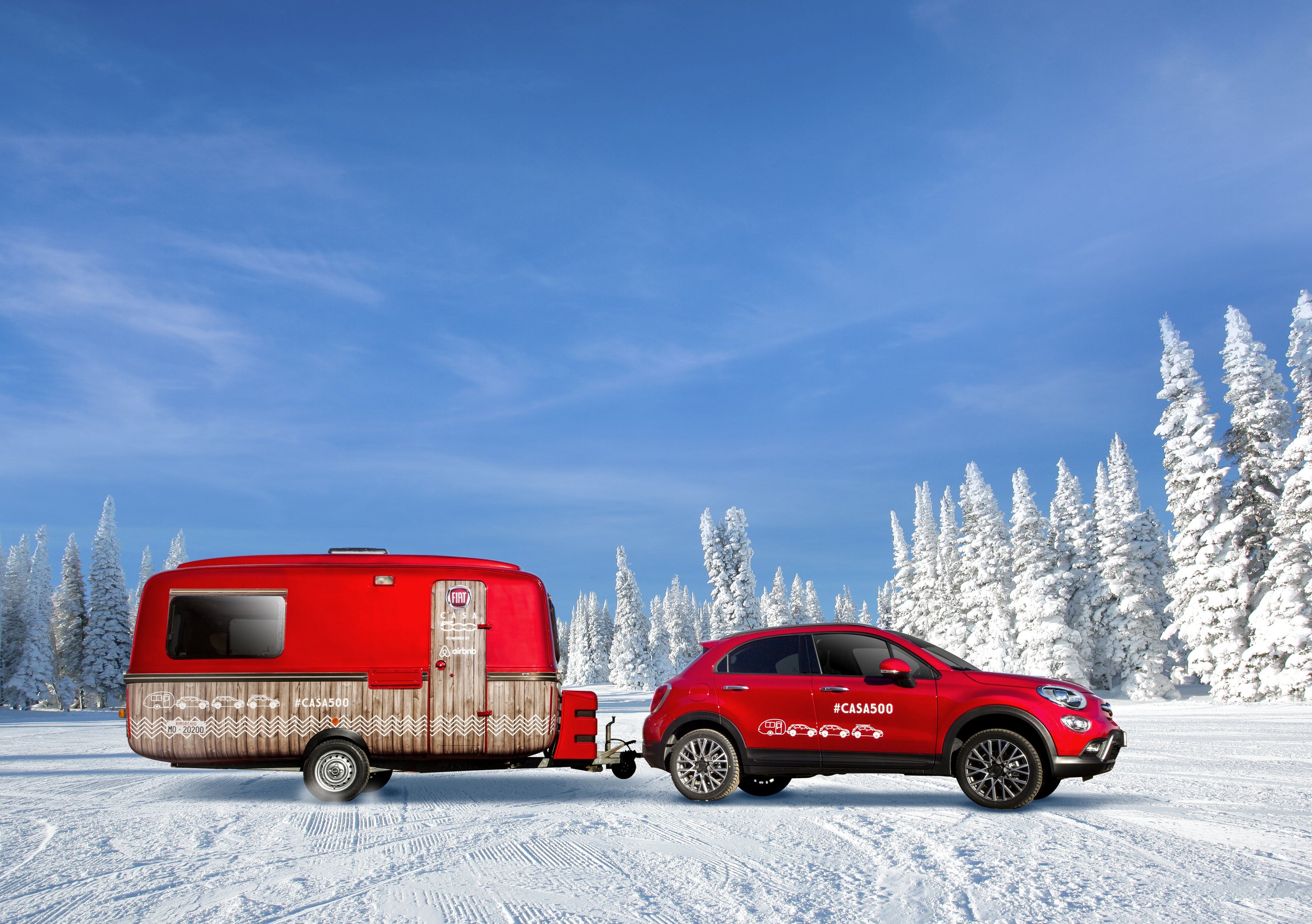 Fiat 500X: arriva &quot;Casa 500&quot;, prenota su Airbnb e dormi sulle piste da sci