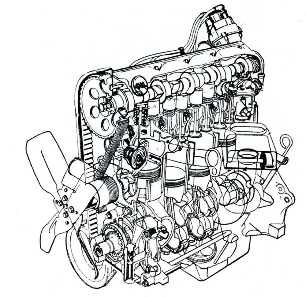 Il motore a quattro cilindri in linea della Chevrolet Vega &egrave; stato il primo a impiegare un blocco cilindri senza alcun riporto (che veniva invece applicato sul mantello dei pistoni). La soluzione &egrave; stata presto abbandonata dalla General Motors