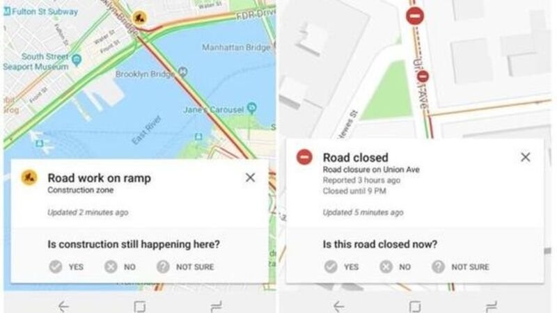 Google Maps: ecco le segnalazioni di traffico