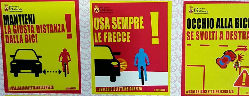 Alcune delle dieci regole di rispetto dei ciclisti