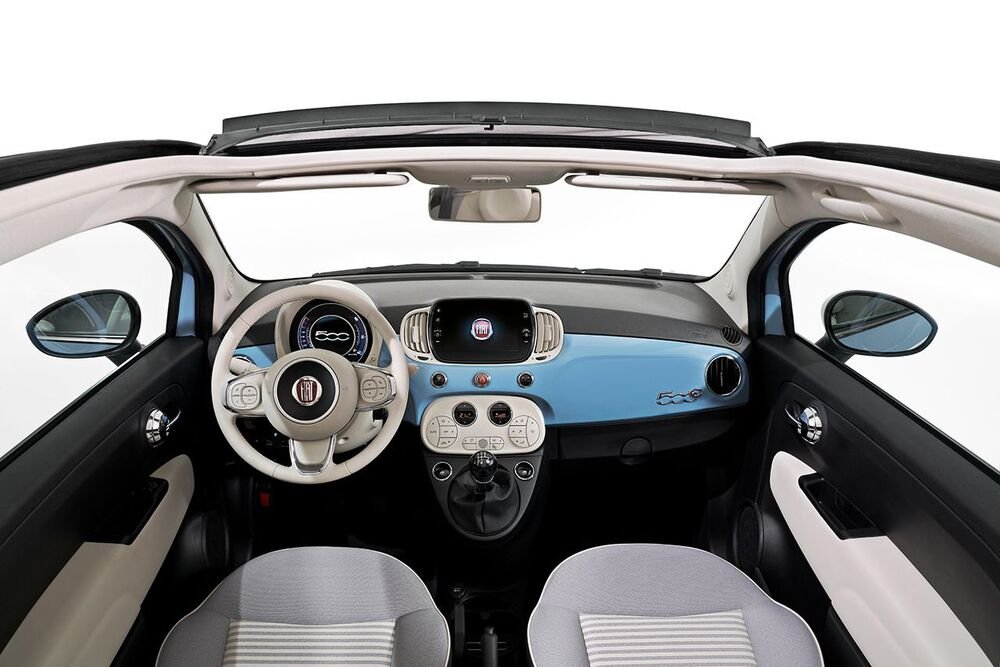 Fiat 500-Spiaggina 58 gli interni