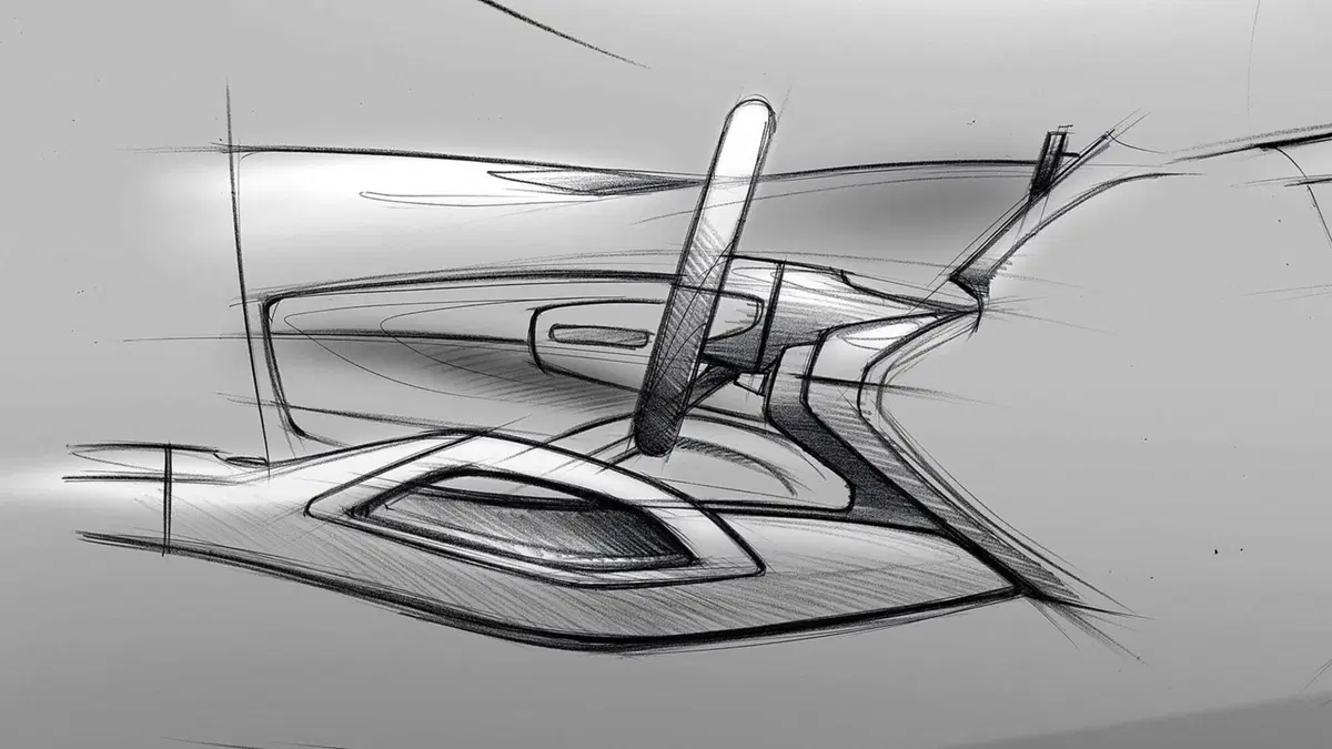 Nuova Mercedes GLE, i bozzetti degli interni (6)