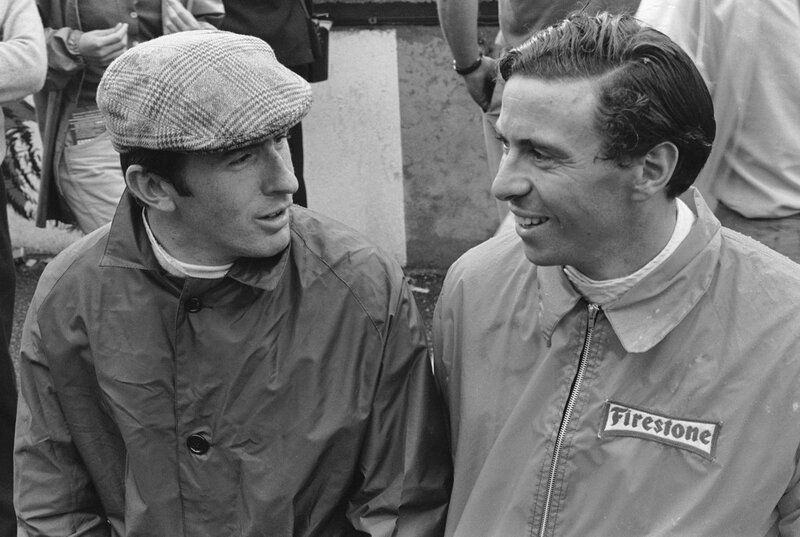 Jackie Stewart con Jim Clark, che considerava il suo mentore