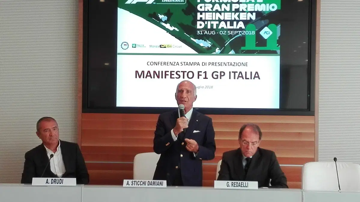 F1, GP Italia 2018: Aldo Drudi firma il poster di Monza (2)