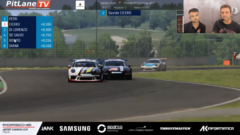 Porsche Carrera Cup eSport, duelli mozzafiato in gara due