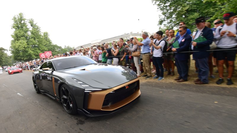 Nissan GT-R 50 by Italdesign, in azione a Goodwood 2018 [Video]