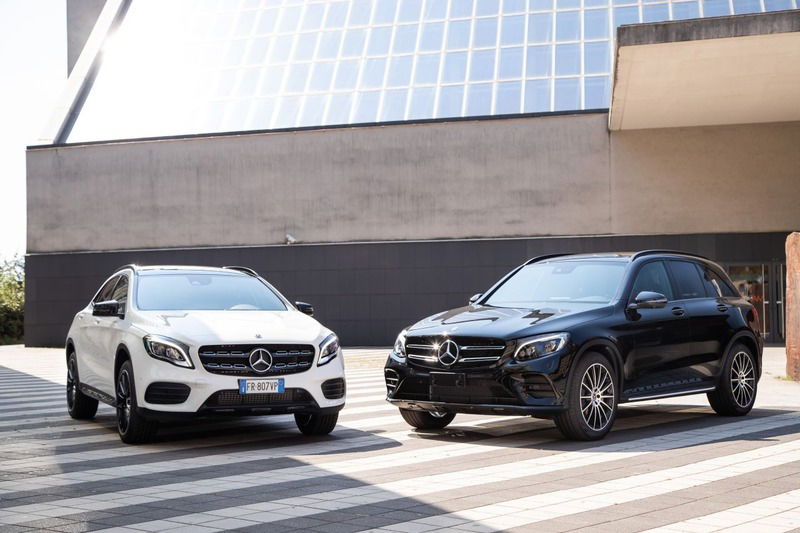 Mercedes CLA, GLA e GLC Night Edition