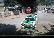 CIR 2018, Rally di Roma: l'incidente al via di Scandola [video]