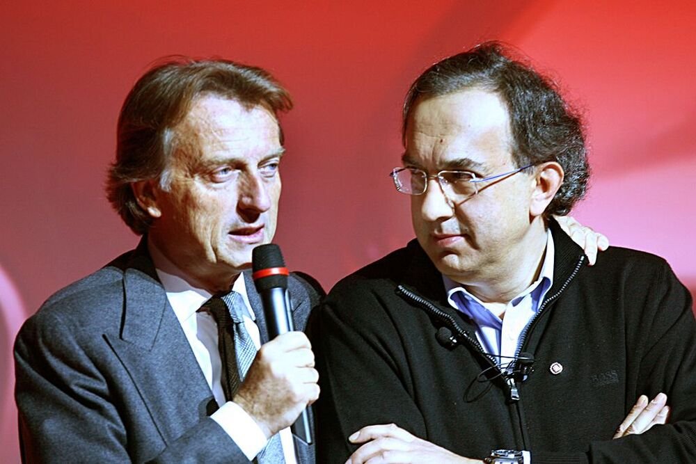 Due ex-presidenti Ferrari, Montezemolo e Marchionne: con il secondo forse pi&ugrave; freddezza ma quotazione in borsa e titolo che ha volato anche al NYSE