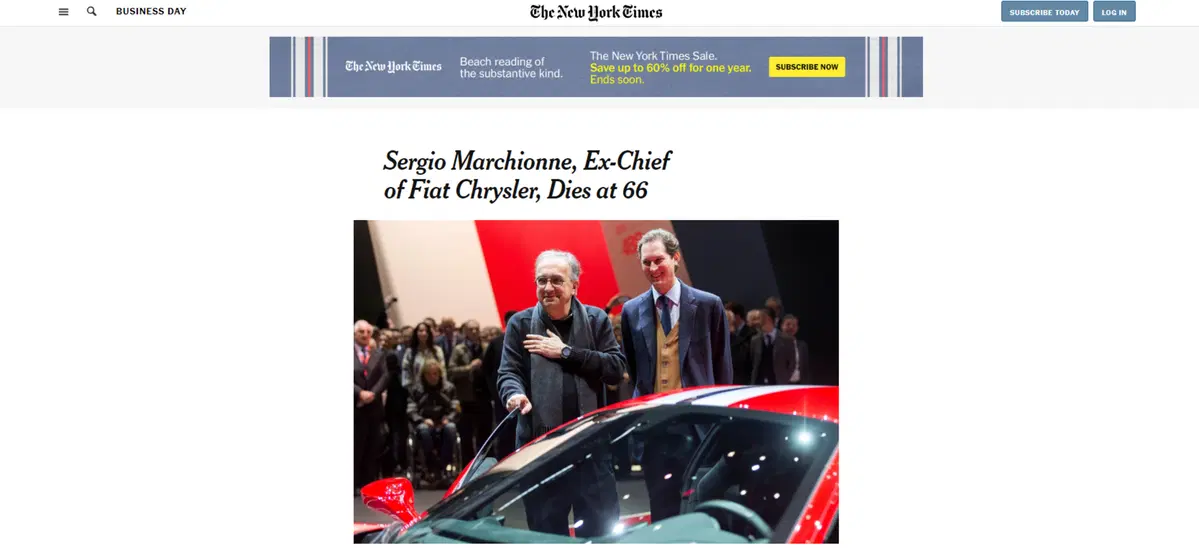 Sergio Marchionne, le reazioni dal mondo alla sua scomparsa (2)