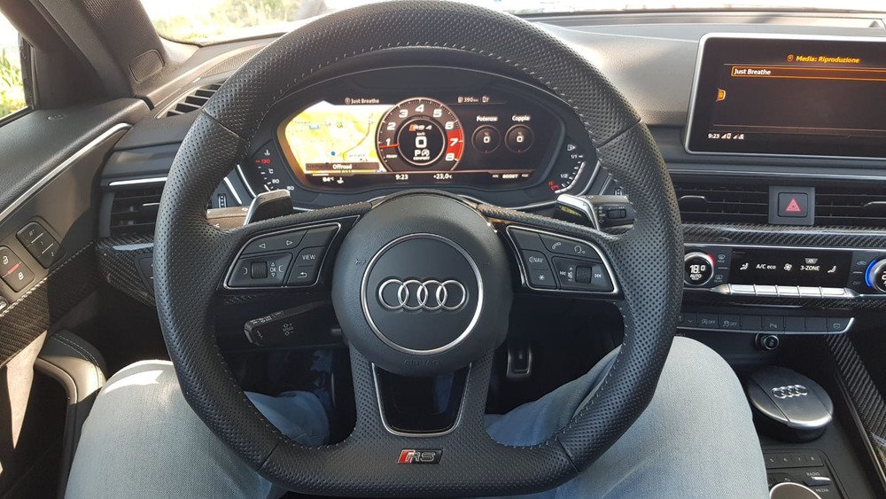 Gli interni della Audi RS 4