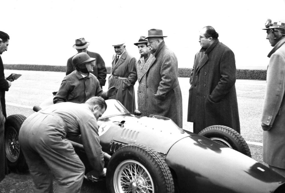 Enzo Ferrari amava presenziare a tutti i collaudi delle proprie auto da corsa
