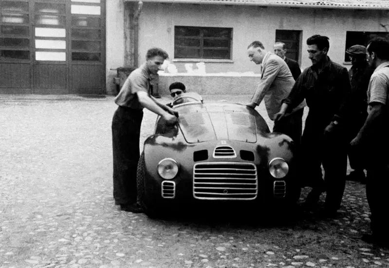 Una delle prime auto a fregiarsi del marchio Ferrari
