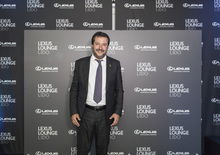 Matteo Salvini nella lounge Lexus alla mostra del cinema di Venezia 