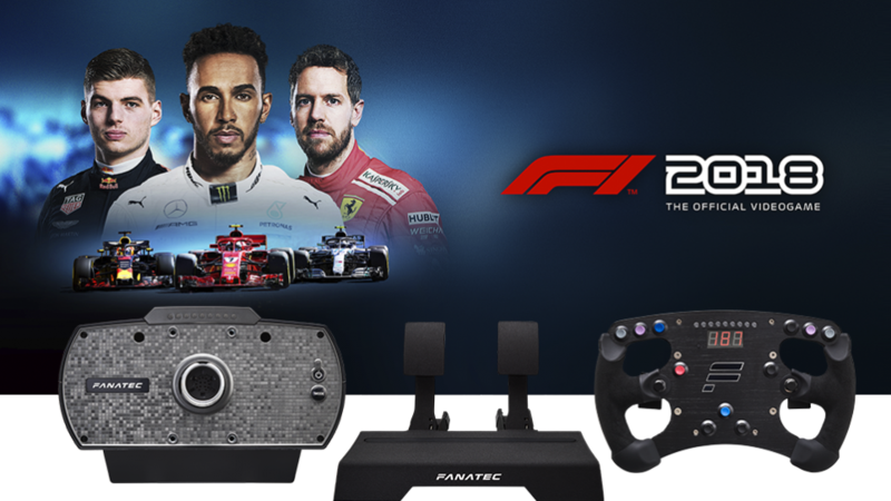 Fanatec e F1 2018, tre bundles per la massima esperienza di guida