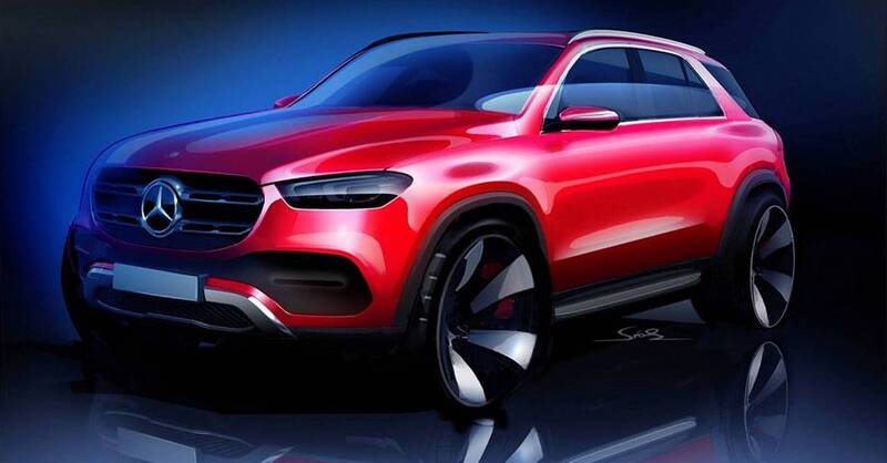 Mercedes GLE, diffuso un bozzetto