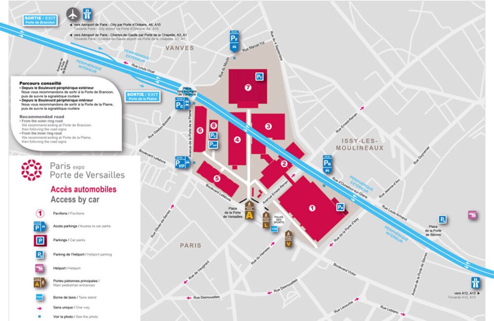 La mappa dei parcheggi per il Salone di Parigi