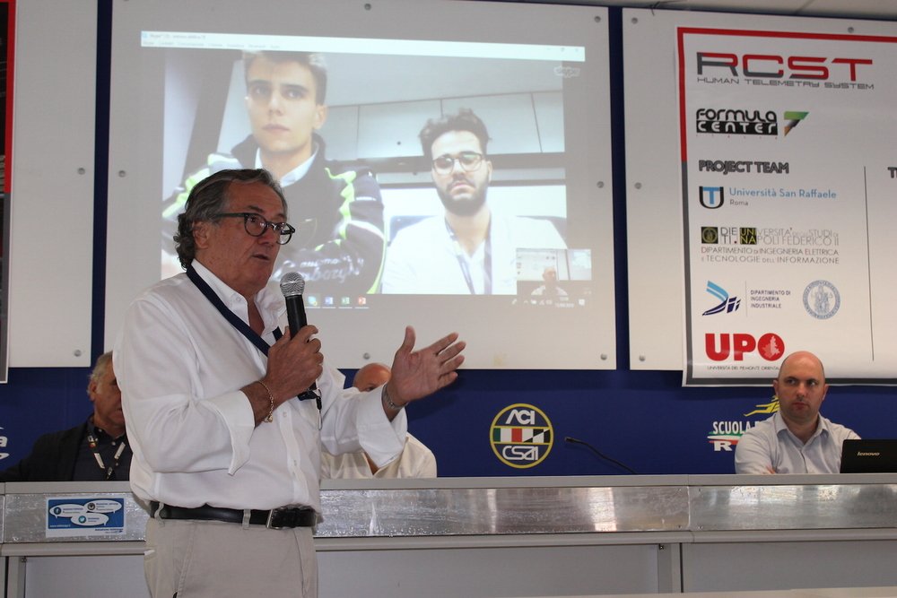 Gian Carlo Minardi durante il suo intervento alla presentazione del Progetto RCST