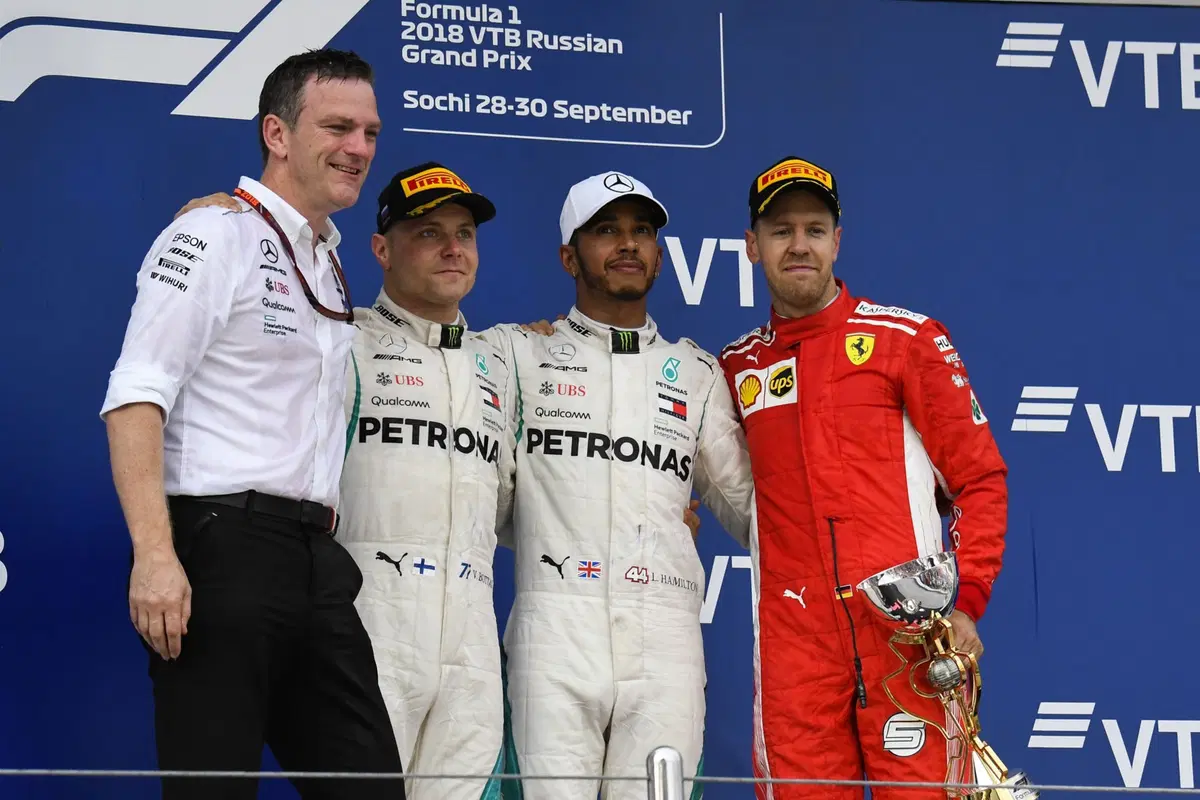 F1, GP Russia 2018: vince Hamilton. Terzo Vettel (66)