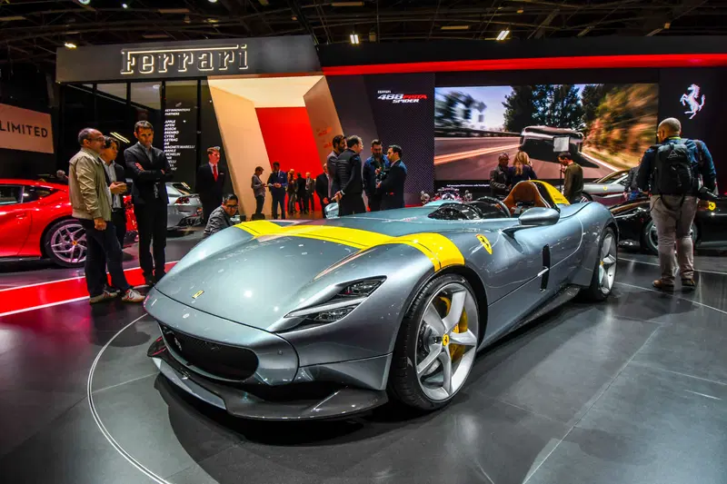 La Ferrari Monza SP1, fuoriserie monoposto derivata dalla 812 Superfast. E' disponibile anche in versione biposto, la Monza SP2