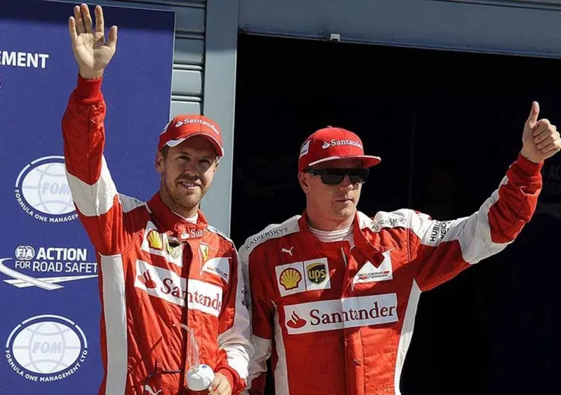 Ammontano a 27,5 e 6,4 milioni di euro, rispettivamente, gli stipendi di Vettel e Raikkonen
