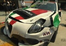 WTCR Cina ‘18, Wuhan: l’incidente di Giovanardi con l’Alfa Romeo Giulietta [video]