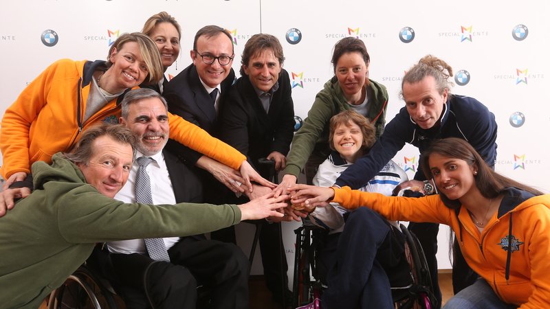 Alex Zanardi: &ldquo;Disabili un giorno in F1&rdquo;.  SciAbile e SpecialMente: BMW oltre le barriere