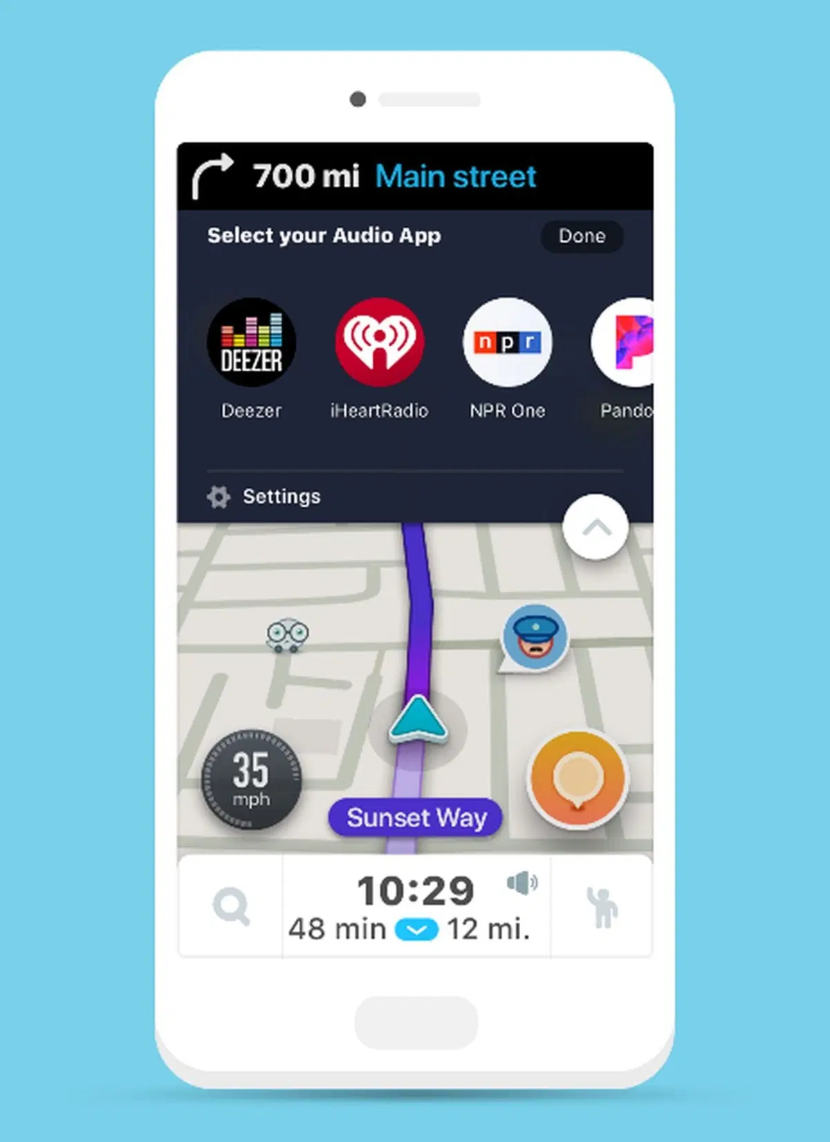 Waze, dopo Spotify in arrivo l'integrazione con Deezer e TuneIn (3)