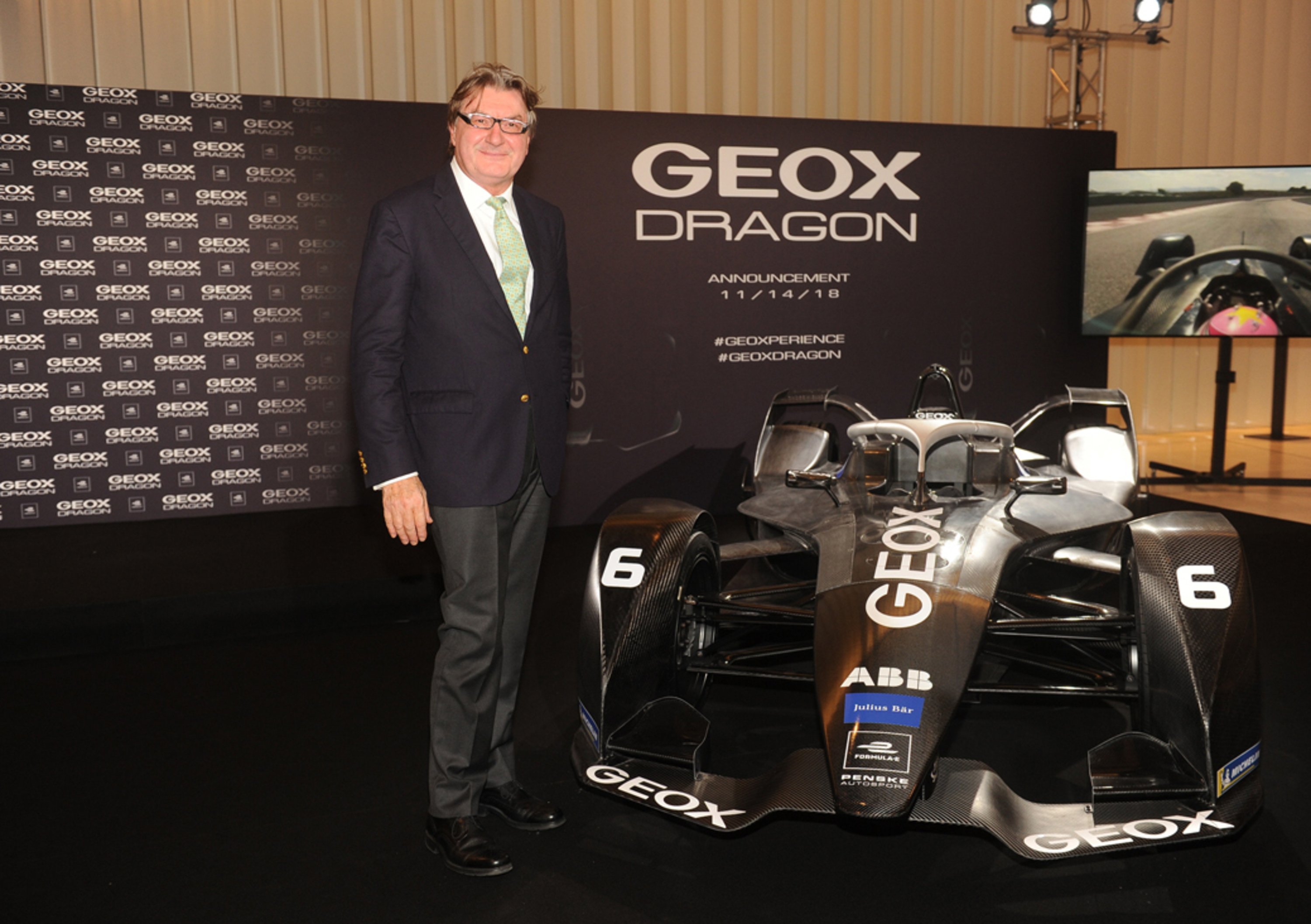 Geox in Formula E con il team Geox Dragon per la stagione 2018-2019