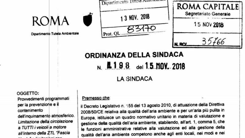 Roma, Blocco circolazione auto Euro6 diesel: secondo Unrae &egrave; errore grave