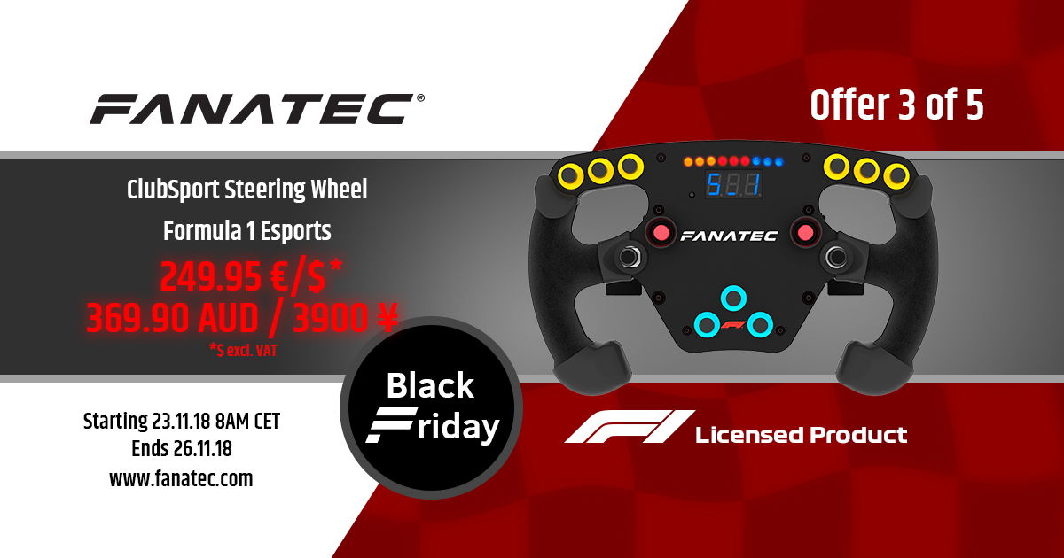 Fanatec, ecco le offerte per il Black Friday News Automoto.it