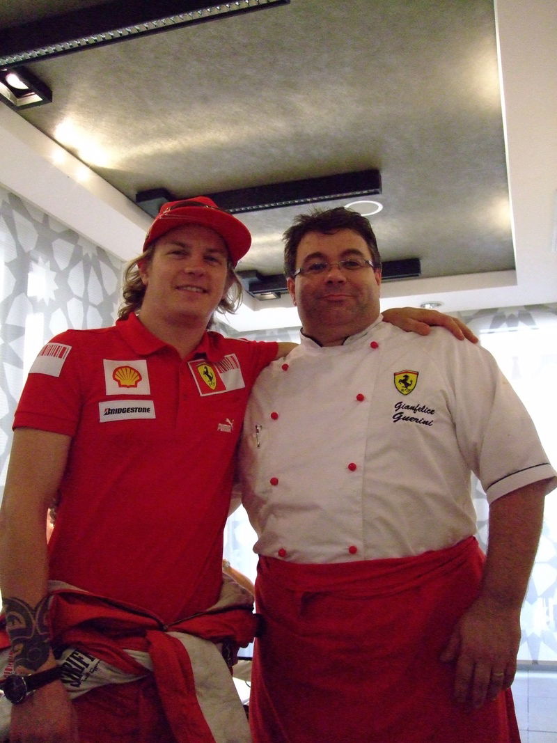 Il nostro Gianfelice Guerini con Kimi Raikkonen