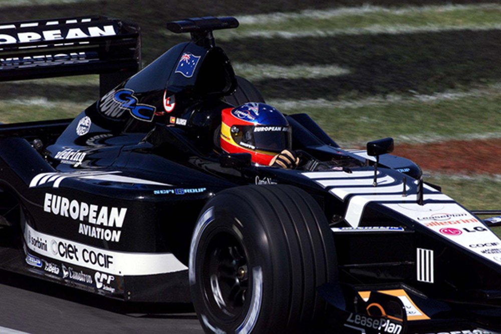 Fernando Alonso nel 2001 con la Minardi