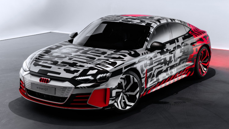 Audi e-tron GT, il teaser della berlina elettrica