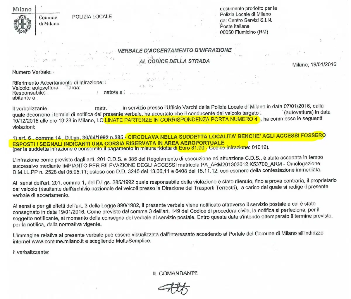 Milano, illegittime le multe a Linate degli ultimi tre anni (6)