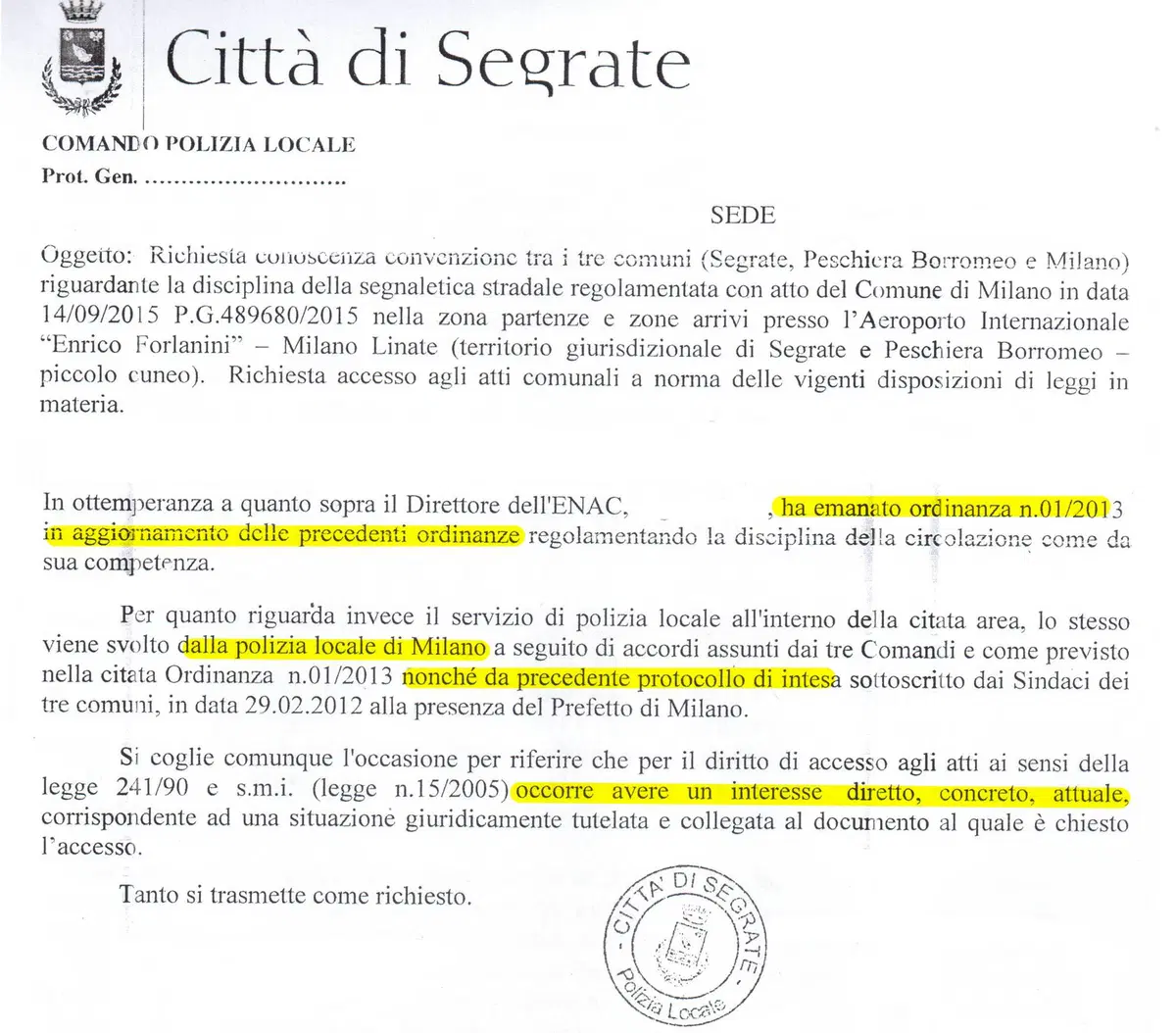 Milano, illegittime le multe a Linate degli ultimi tre anni