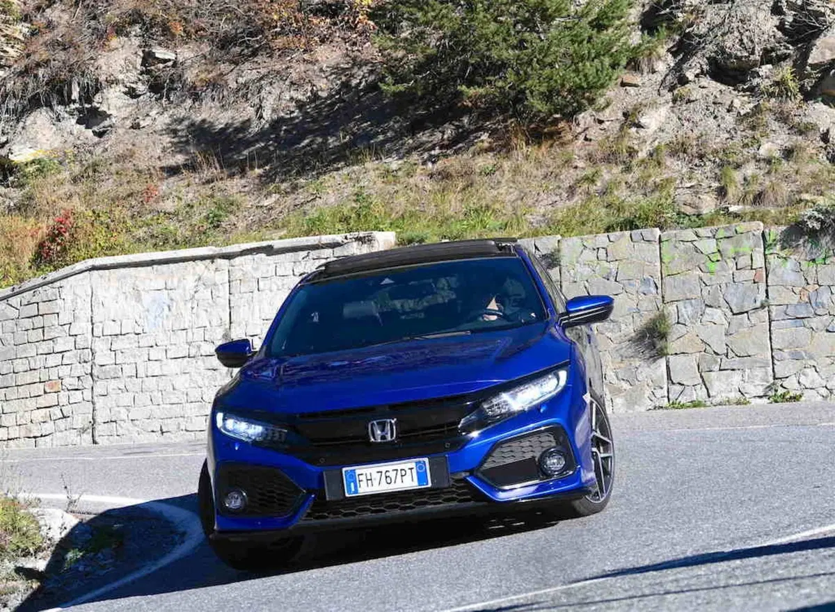 Honda Civic Sport Turbo Plus 1.5 L sul percorso della storica gara in salita Cesana - Sestri (3)
