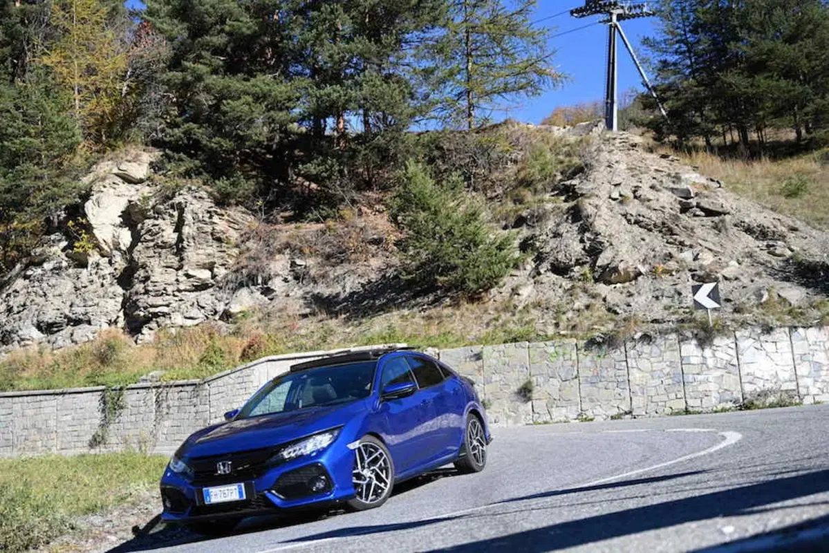 Honda Civic Sport Turbo Plus 1.5 L sul percorso della storica gara in salita Cesana - Sestri (5)