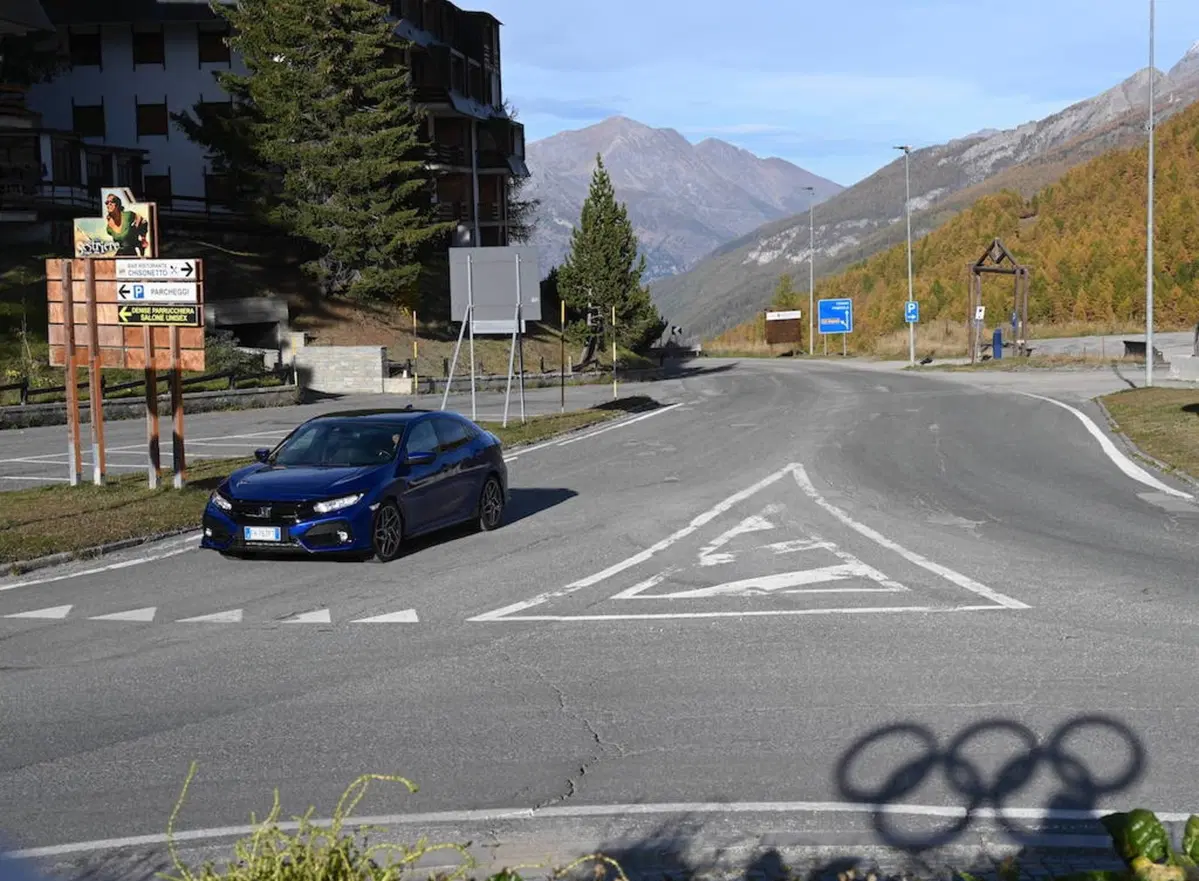 Honda Civic Sport Turbo Plus 1.5 L sul percorso della storica gara in salita Cesana - Sestri (6)