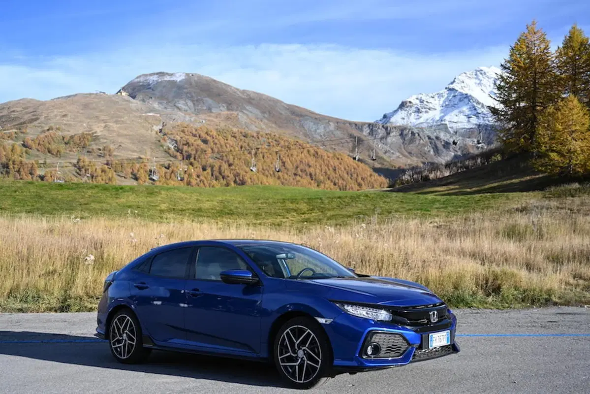 Honda Civic Sport Turbo Plus 1.5 L sul percorso della storica gara in salita Cesana - Sestri (9)