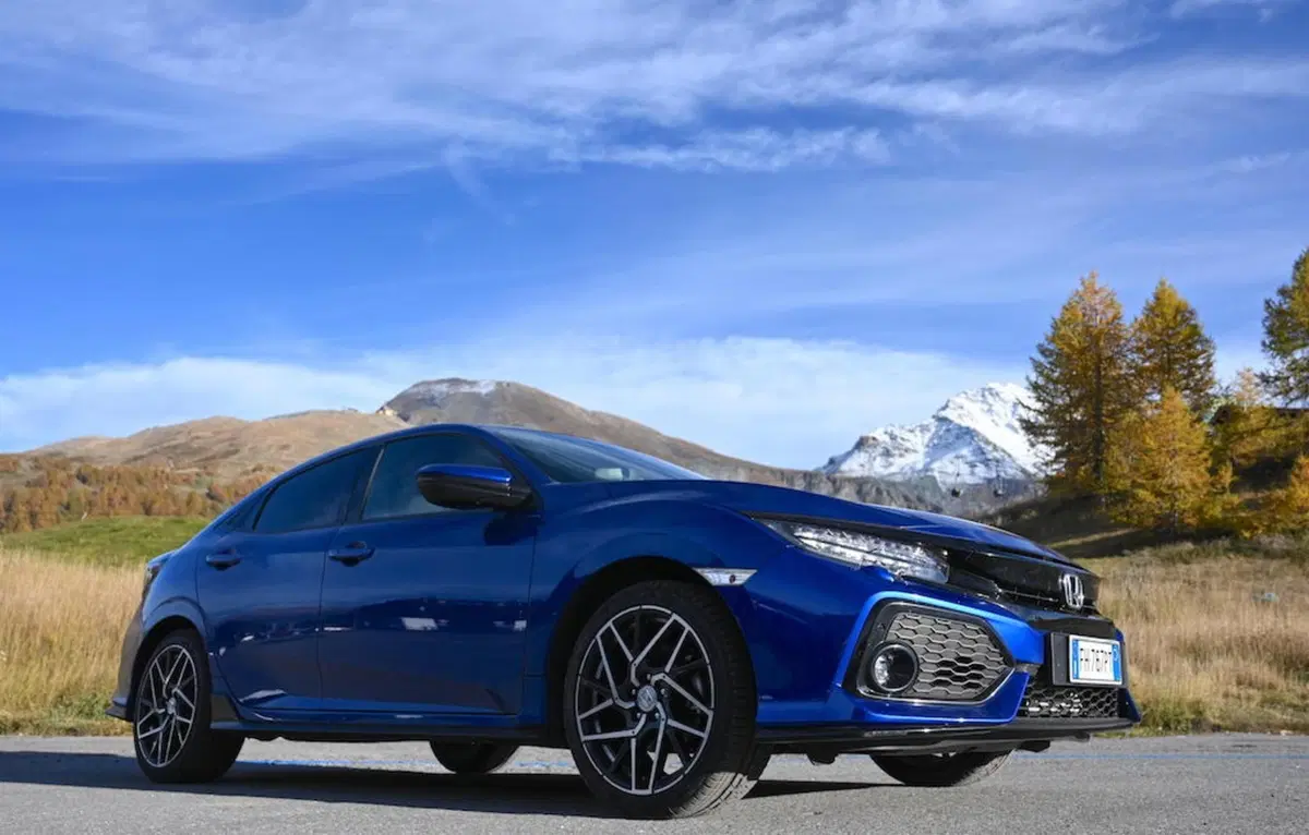 Honda Civic Sport Turbo Plus 1.5 L sul percorso della storica gara in salita Cesana - Sestri (12)